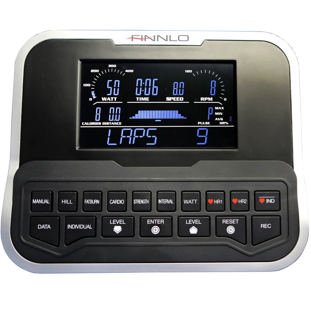 Eliptický trenažér Finnlo Loxon XTR BT LCD displej