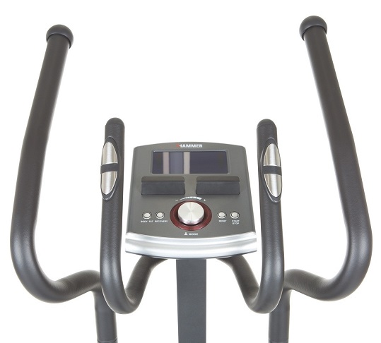 Eliptický trenažér HAMMER Elliptical EX300 BT dvojí uchopení