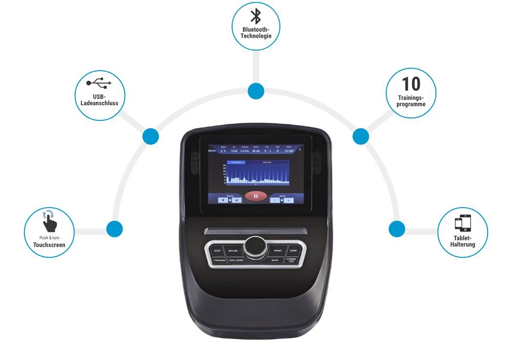 Běžecký pás Finnlo Performance počítač