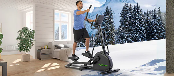 Eliptický trenažér s předním setrvačníkem