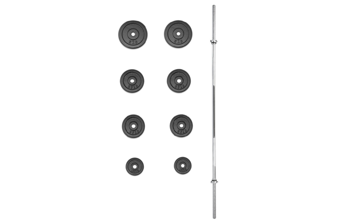 Nakládací činka PREMIUM kovová 30 kg