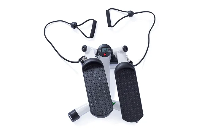 Twist Stepper HOUSEFIT SOIRA s posilovací gumou bílý