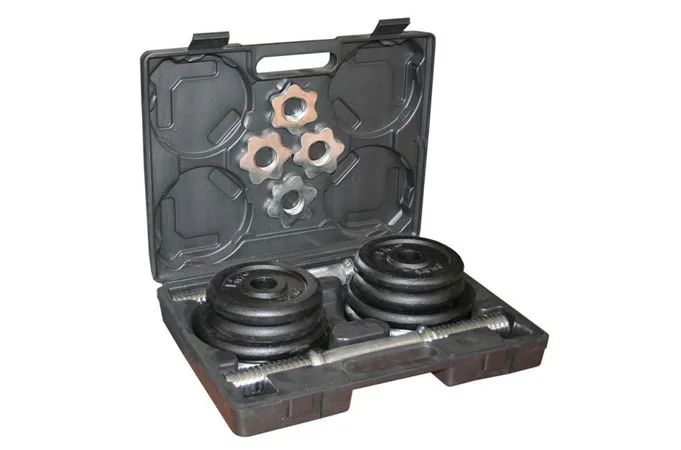 Set činek 2x 10kg v kufříku