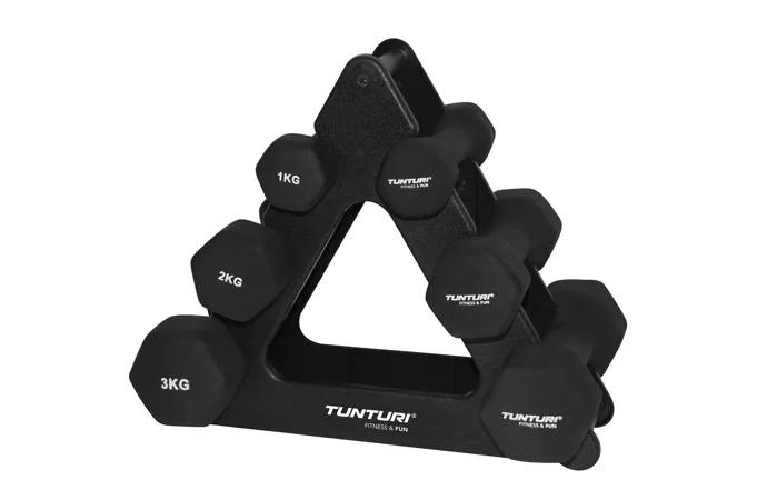 Činkový set neopren ve stojanu TUNTURI