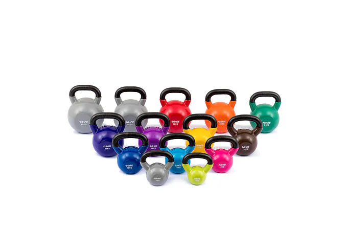 Kettlebell TRINFIT kovový vinyl