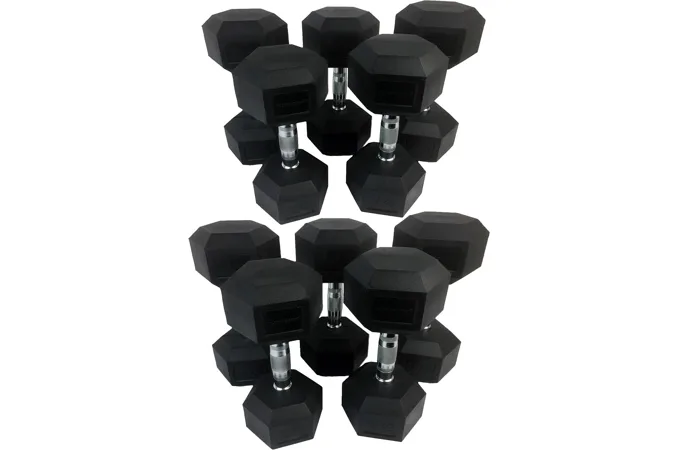 Sada jednoručních činek TUNTURI Hexa 12-20 kg (5 párů)