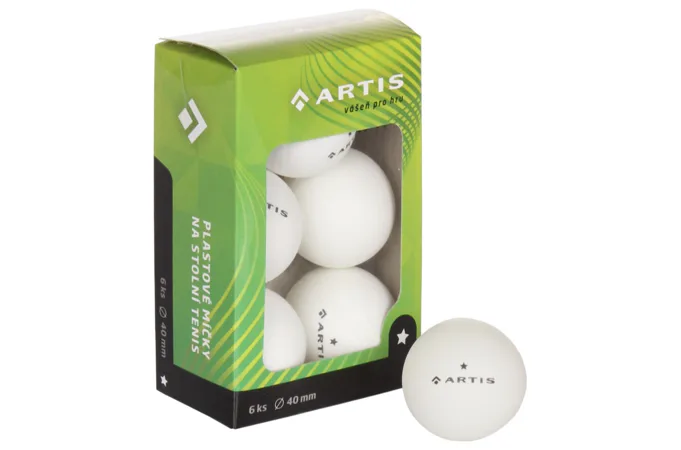 Míčky na stolní tenis 1* - 6 ks ARTIS