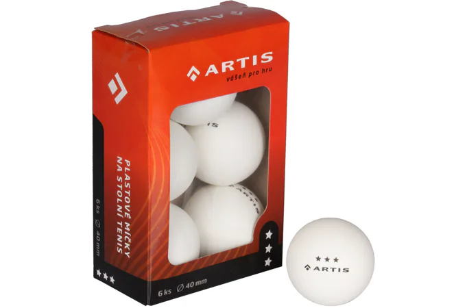 Míčky na stolní tenis 3* - 6 ks ARTIS