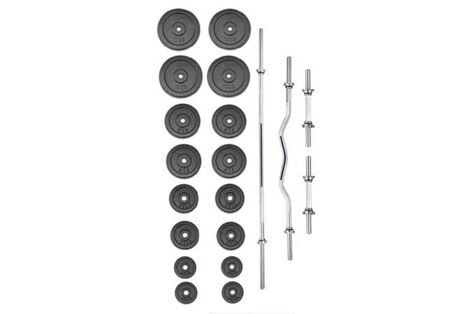 Činkový set TRINFIT PREMIUM XL kovový 100 kg