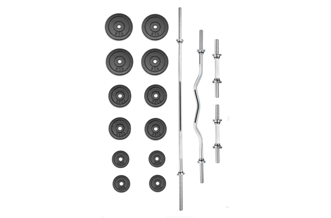 Činkový set TRINFIT PREMIUM XL kovový 60 kg