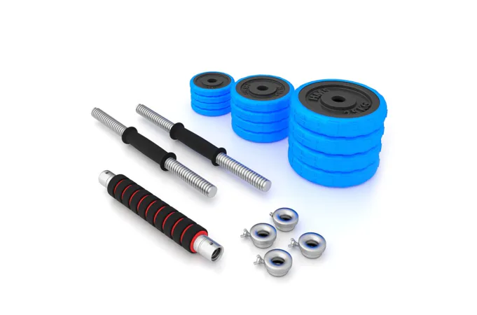 Činkový set HMS SGG30BAR 2x15 kg litina