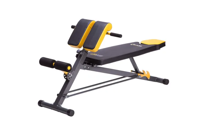 Lavice s hyperextenzí a opěrou HMS Premium LSR8311