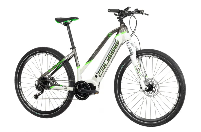 CRUSSIS e-Cross lady 7.7 15" zeleno-bílé 2022