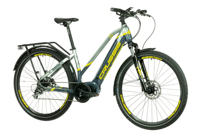 CRUSSIS e-Savela 7.7 17" šedo-žlutá 2022