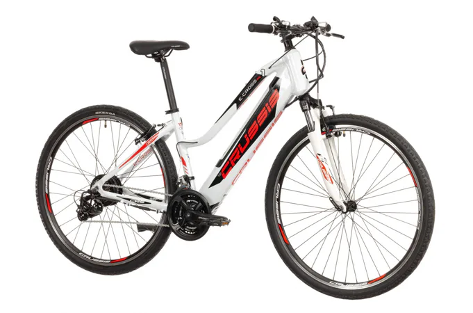 CRUSSIS e-Cross lady 1.7 17" bílo-červená 2022