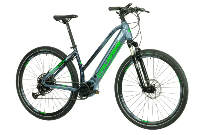 CRUSSIS e-Cross lady 9.7 17" modro-zelená 2022