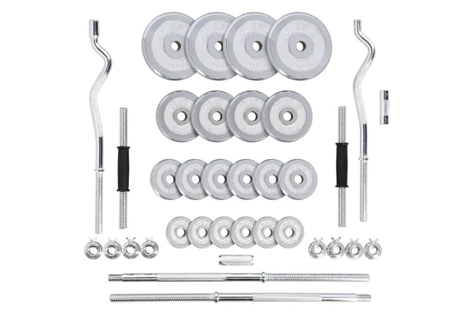 Činkový set v kufru HMS STC55 55 kg chrom