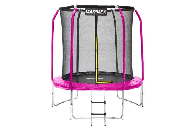 Marimex 183 cm růžová + vnitřní ochranná síť + žebřík