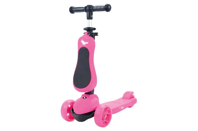 Dětská koloběžka NILS Fun HLB12 2v1 růžová