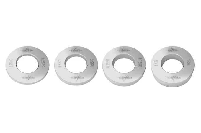 Sada olympijských chromových mikro závaží PRIMAL STRENGTH 0,25 - 1 Kg