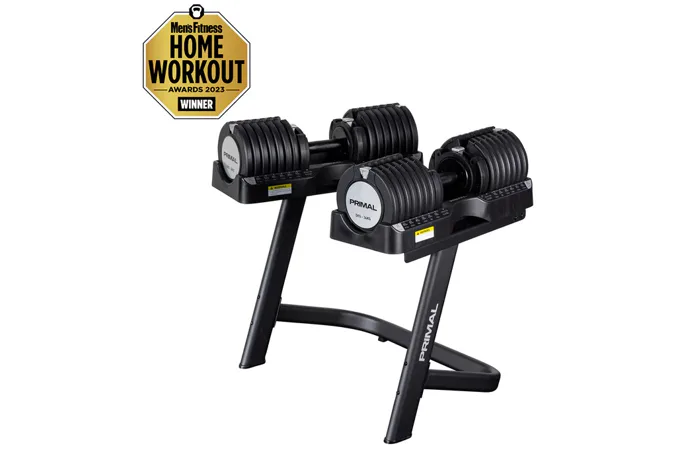 Pár nakládacích činek 34 kg se stojanem PRIMAL 