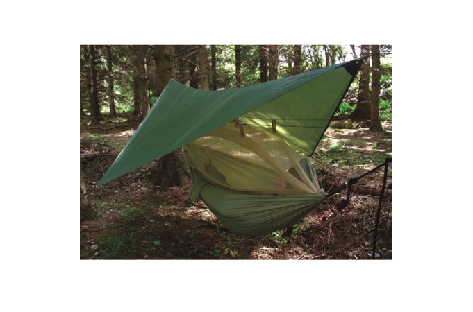 Hamaka se stříškou YATE HIGHLANDER Nomad Hammock zelená