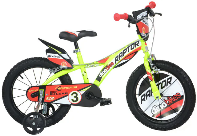 Dino Bikes 614 Raptor žlutá 14"