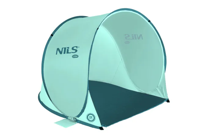 Samorozkládací plážový stan NILS Camp NC3173 mentolový