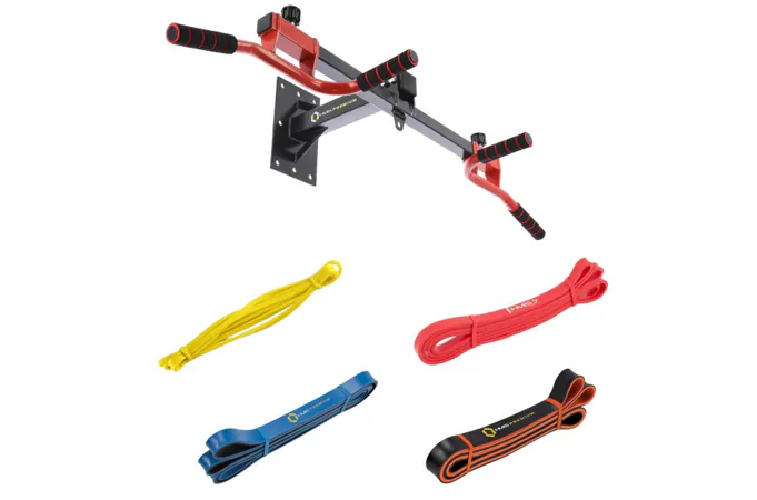 Sada multiúchopové hrazdy a odporových gum HMS DD10