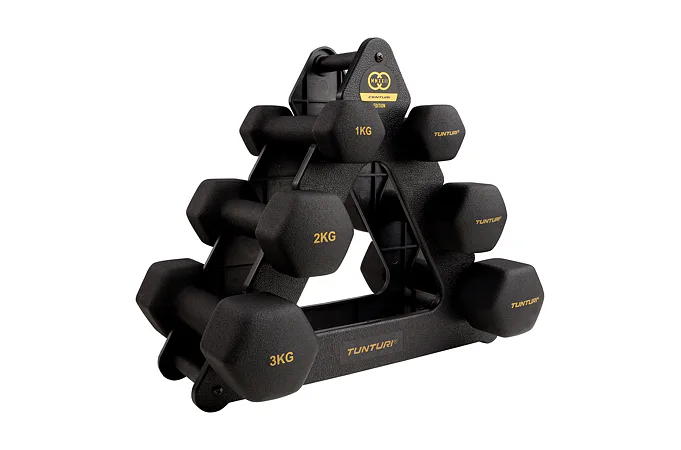 Činkový set neopren ve stojanu TUNTURI Centuri