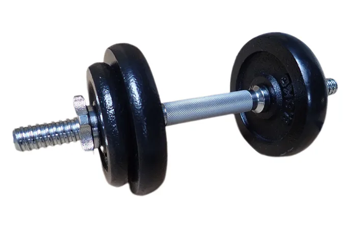 Nakládací činka jednoruční 9 kg ACRA 25 mm