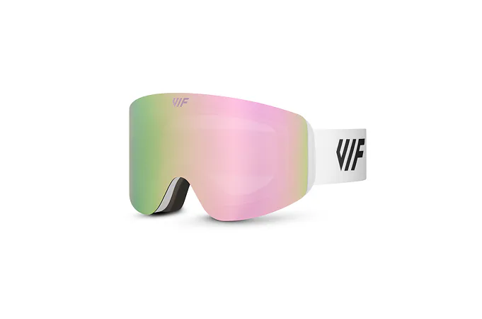 Lyžařské a snowboardové brýle VIF SKI & SNB bílé x růžové