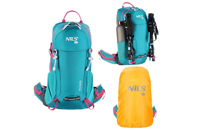 Turistický batoh NILS Camp NC1950 Caver tyrkysový 18L