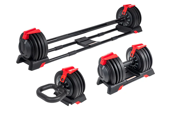 Sada nastavitelných činek ACRA 24 kg, 3v1