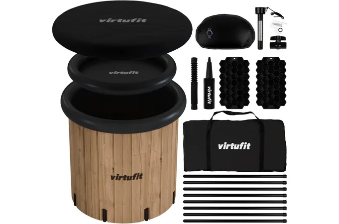 Otužovací káď VIRTUFIT Ice Bath XXL Wood Look