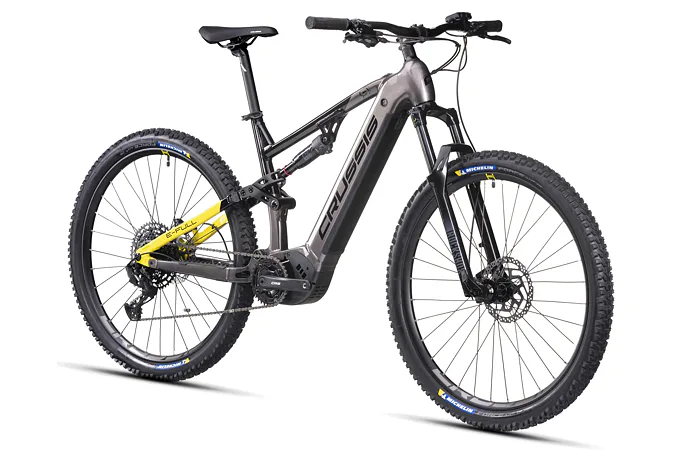 CRUSSIS e-Full 9.10 19" šedo-žlutá 2025