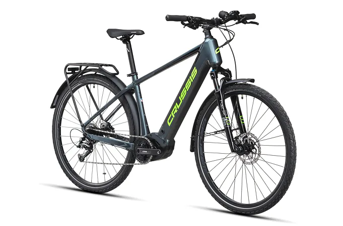 CRUSSIS e-Gordo 7.10 20" šedo-zelená 2025