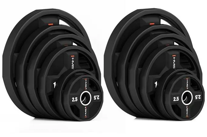 Sada olympijských kotoučů HMS TPC polyuretanových set 2 x 2,5 - 25 kg
