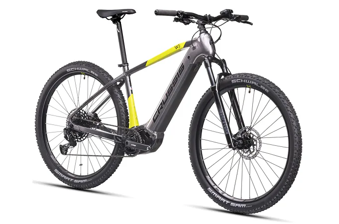 CRUSSIS e-Largo 9.10 18" šedo-žlutá 2025