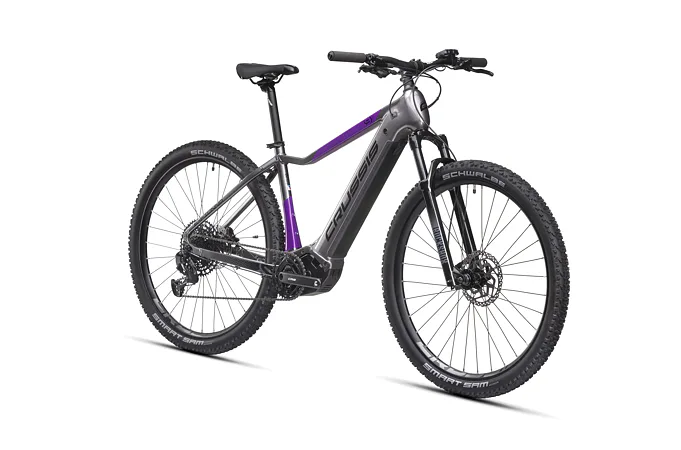 CRUSSIS e-Fionna 9.10 18" šedo-fialová 2025