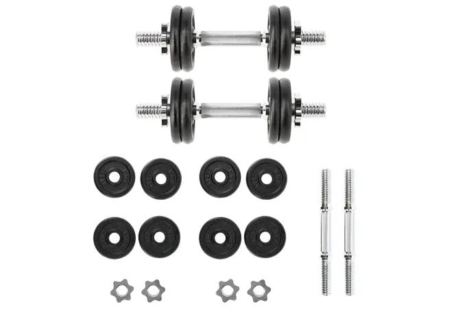 Jednoruční nakládací činky HMS SG02 2x7 kg