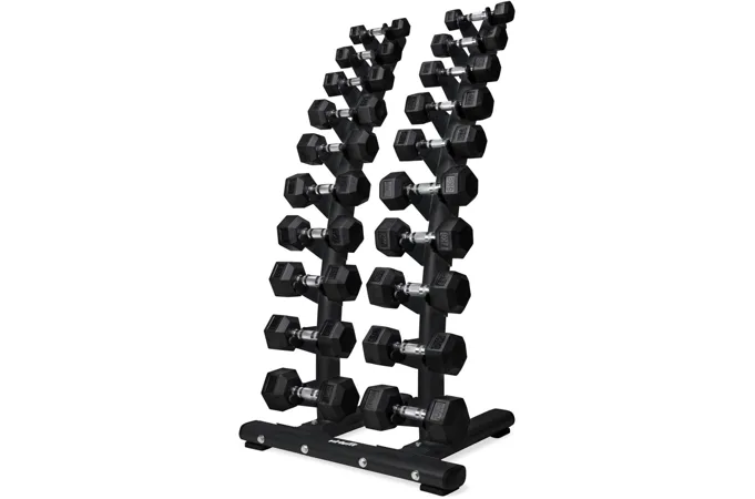Stojan na jednoručky VIRTUFIT Dumbbell Rack Standing Deluxe
