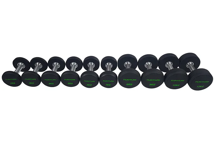 Sada jednoručních činek TUNTURI Pro PU Dumbbell
