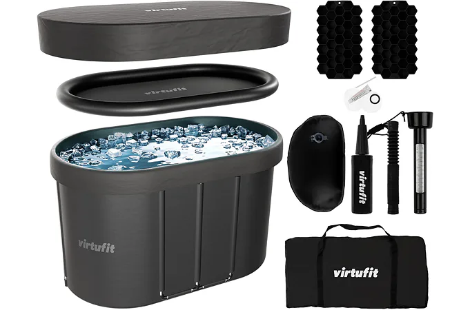 Otužovací káď VIRTUFIT Oval Ice Bath Anthracite