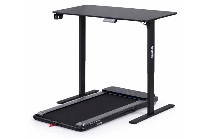 Set stolu a běžeckého pásu TRINFIT Office Fitness T50 černý