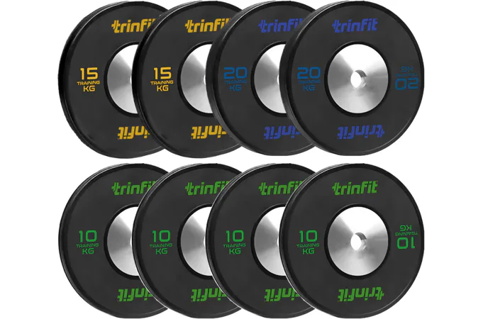 Sada olympijských kotoučů TRINFIT Bumper Plate Competition 110 kg