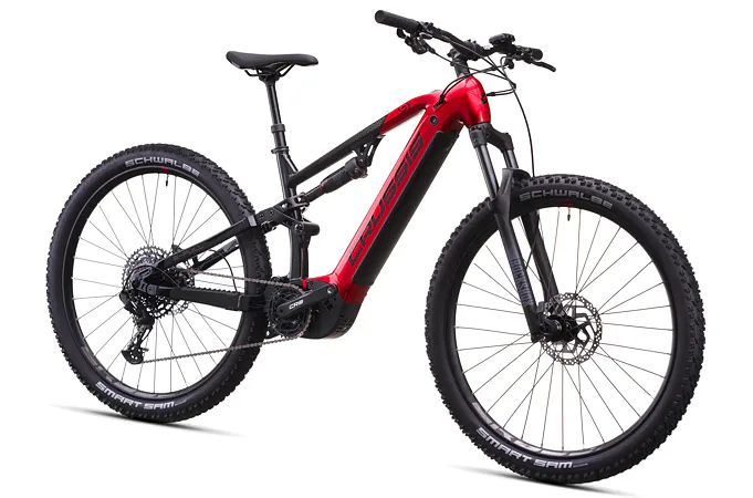 CRUSSIS e-Full 9.11 17" červeno-černá 2026