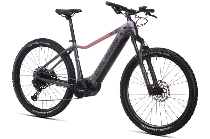 CRUSSIS e-Guera 9.11 19" šedo-růžová 2026