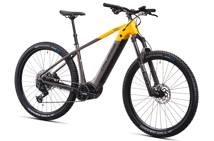 CRUSSIS e-Largo 10.11 20" šedo-žlutá 2026