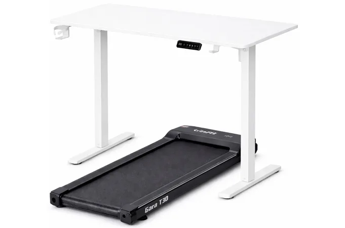Set stolu a běžeckého pásu TRINFIT Office Fitness T30 bílý